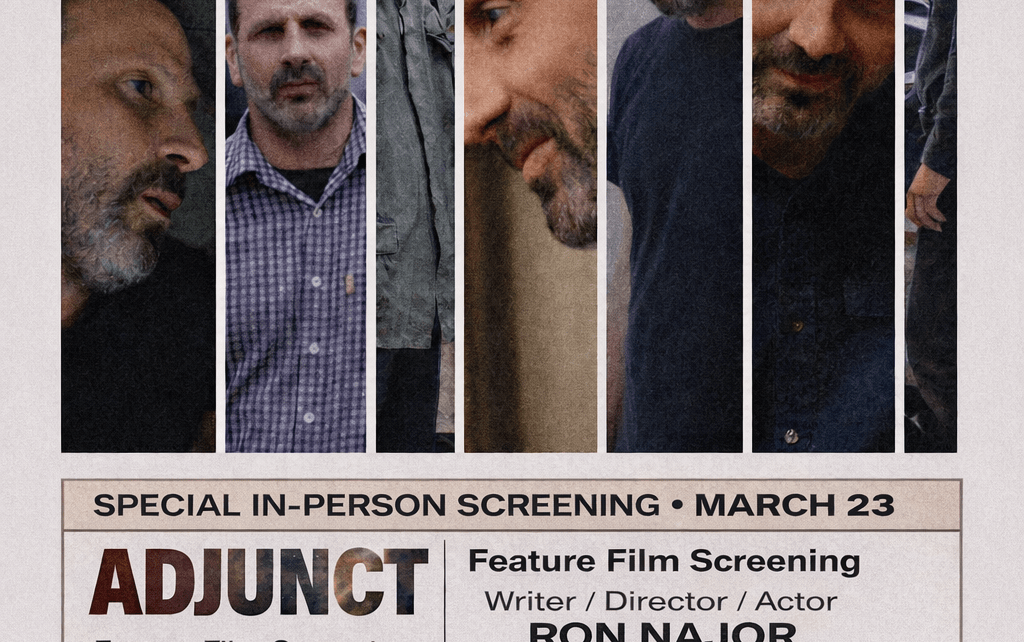 movie poster with show info